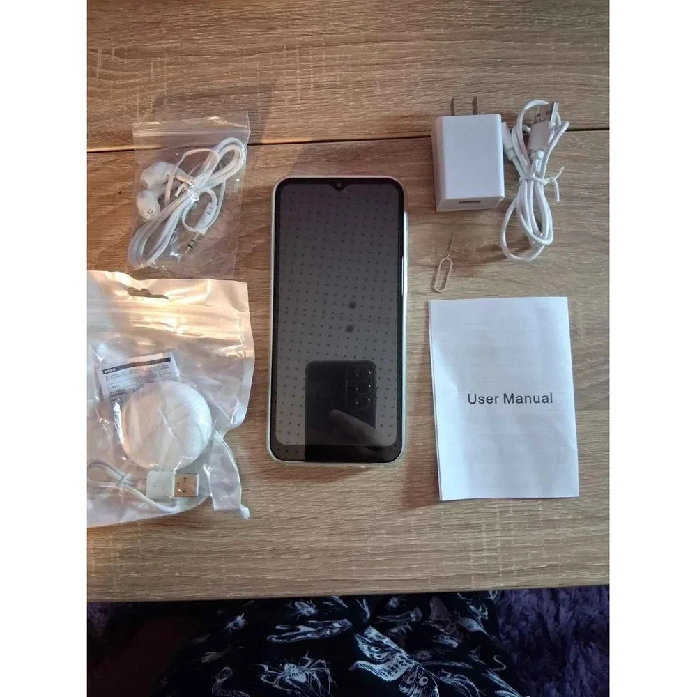 GT10 Pro Android 13 Smartphone Unlocked White Transparent Design 6.5 inch Screen